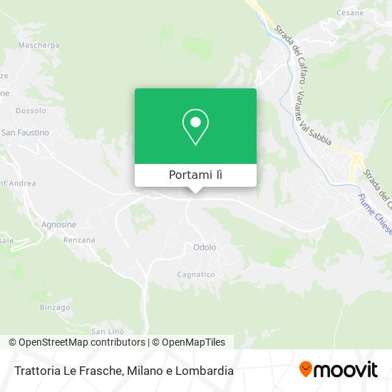 Mappa Trattoria Le Frasche