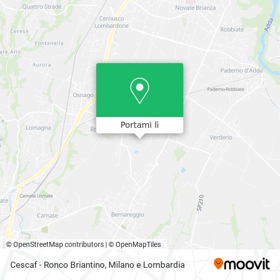 Mappa Cescaf - Ronco Briantino