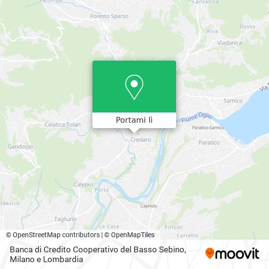 Mappa Banca di Credito Cooperativo del Basso Sebino