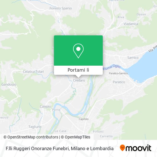 Mappa F.lli Ruggeri Onoranze Funebri