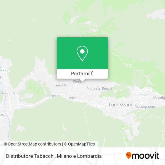 Mappa Distributore Tabacchi
