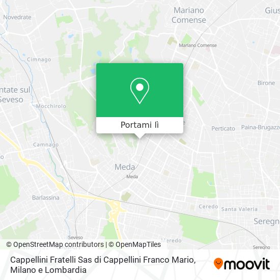 Mappa Cappellini Fratelli Sas di Cappellini Franco Mario