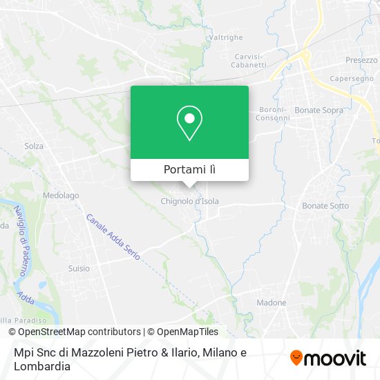Mappa Mpi Snc di Mazzoleni Pietro & Ilario