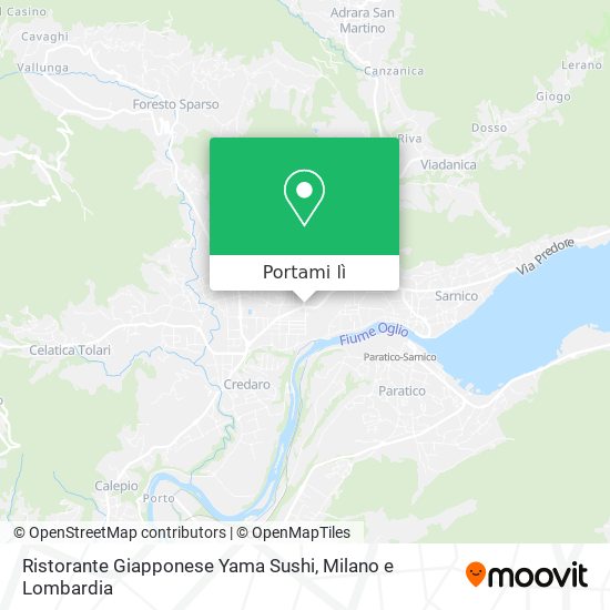 Mappa Ristorante Giapponese Yama Sushi