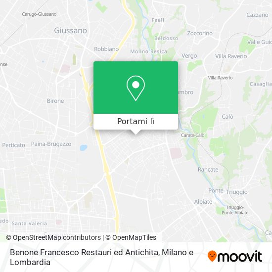 Mappa Benone Francesco Restauri ed Antichita