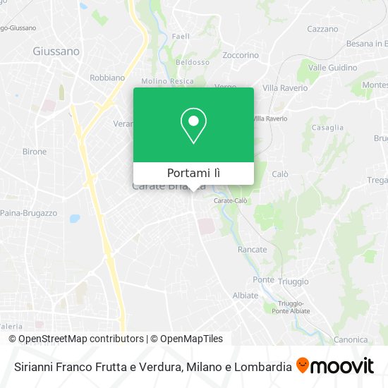 Mappa Sirianni Franco Frutta e Verdura