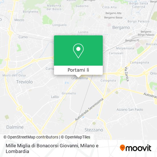 Mappa Mille Miglia di Bonacorsi Giovanni