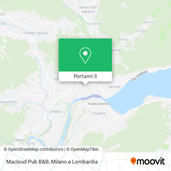 Mappa Macloud Pub B&B