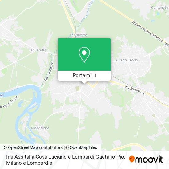Mappa Ina Assitalia Cova Luciano e Lombardi Gaetano Pio