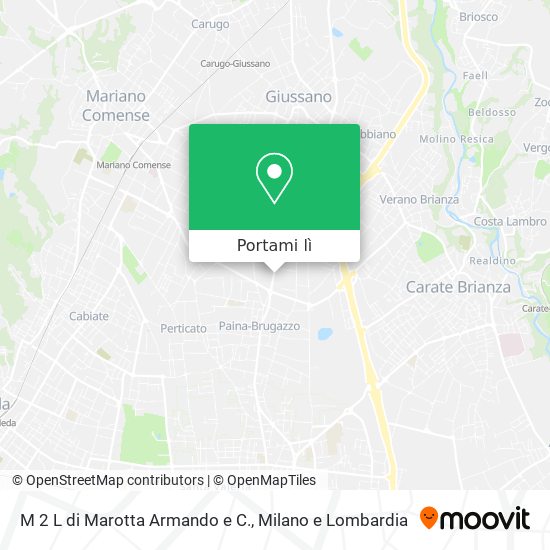 Mappa M 2 L di Marotta Armando e C.