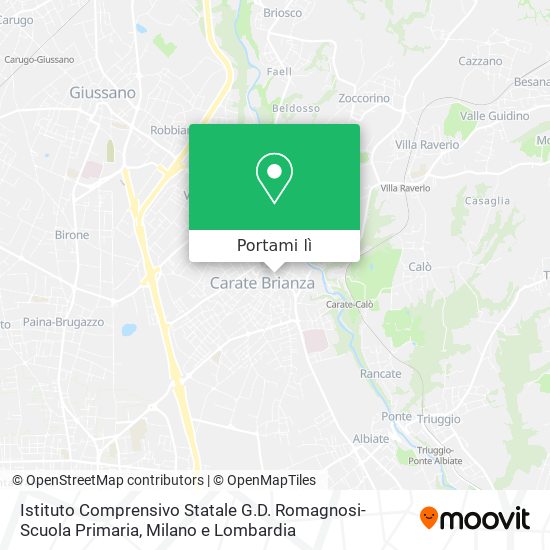 Mappa Istituto Comprensivo Statale G.D. Romagnosi- Scuola Primaria