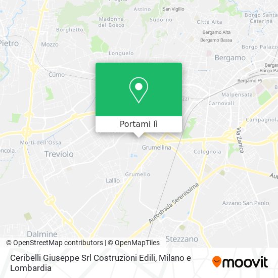 Mappa Ceribelli Giuseppe Srl Costruzioni Edili