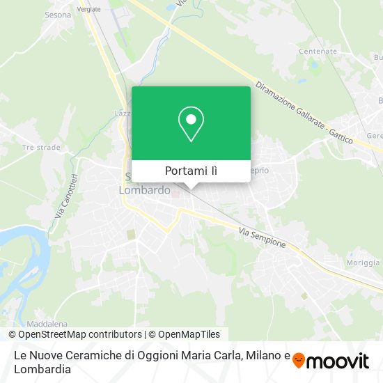 Mappa Le Nuove Ceramiche di Oggioni Maria Carla