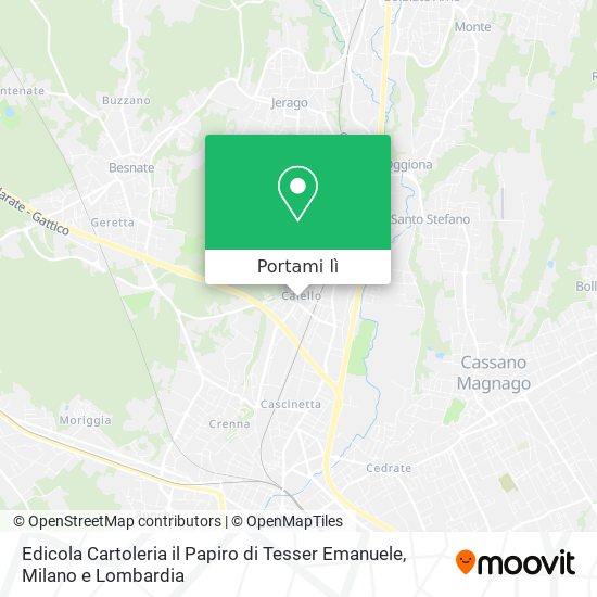 Mappa Edicola Cartoleria il Papiro di Tesser Emanuele