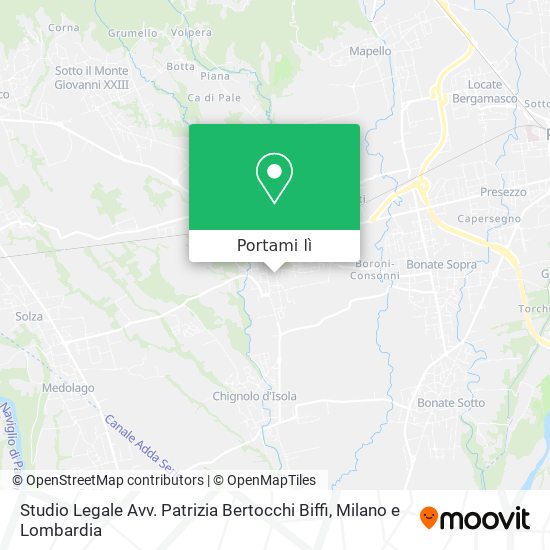 Mappa Studio Legale Avv. Patrizia Bertocchi Biffi