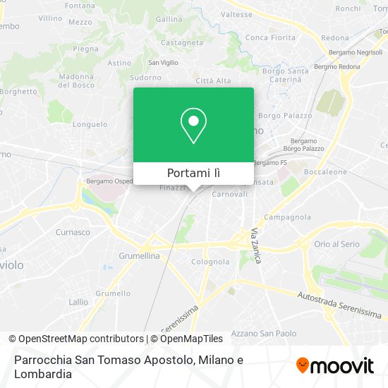 Mappa Parrocchia San Tomaso Apostolo