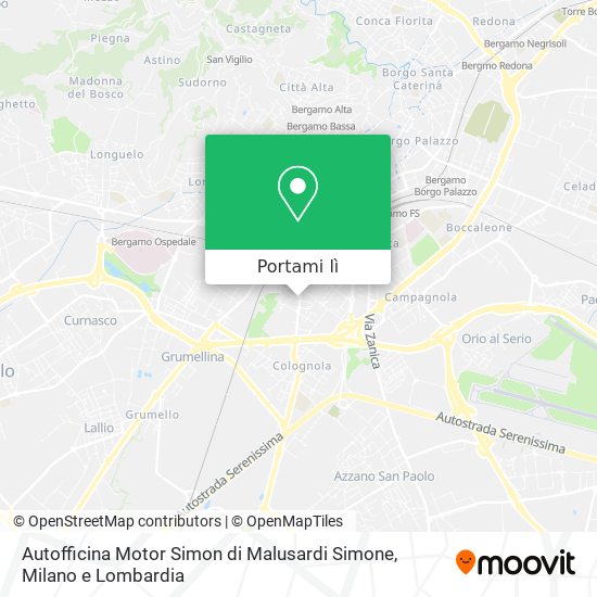 Mappa Autofficina Motor Simon di Malusardi Simone