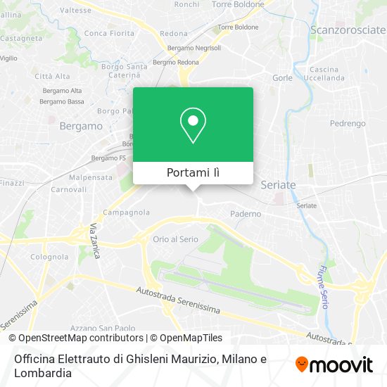 Mappa Officina Elettrauto di Ghisleni Maurizio