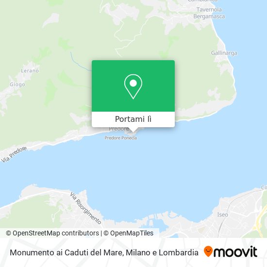 Mappa Monumento ai Caduti del Mare