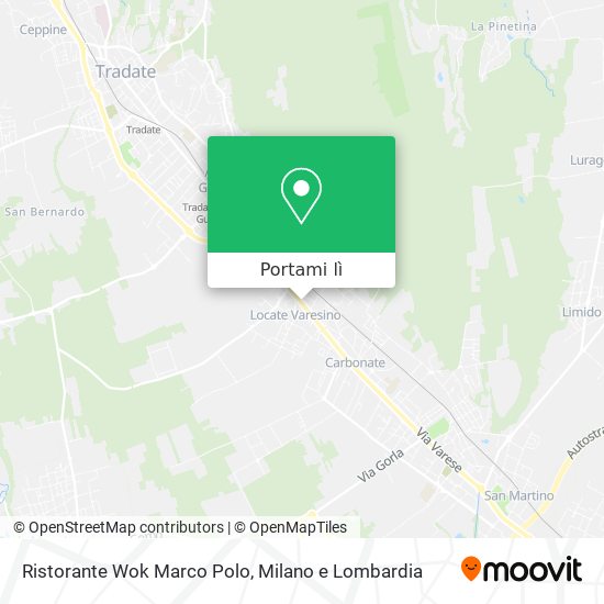 Mappa Ristorante Wok Marco Polo
