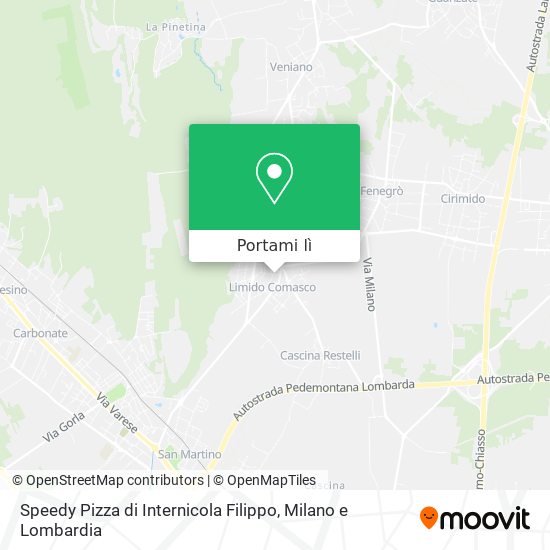 Mappa Speedy Pizza di Internicola Filippo