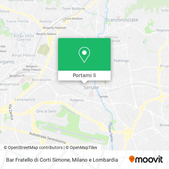 Mappa Bar Fratello di Corti Simone
