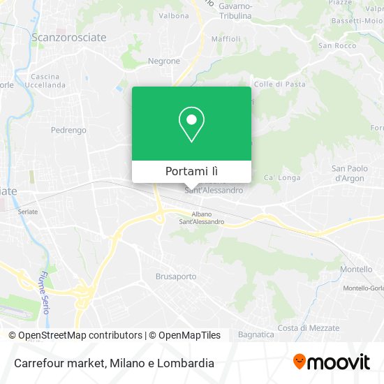 Mappa Carrefour market