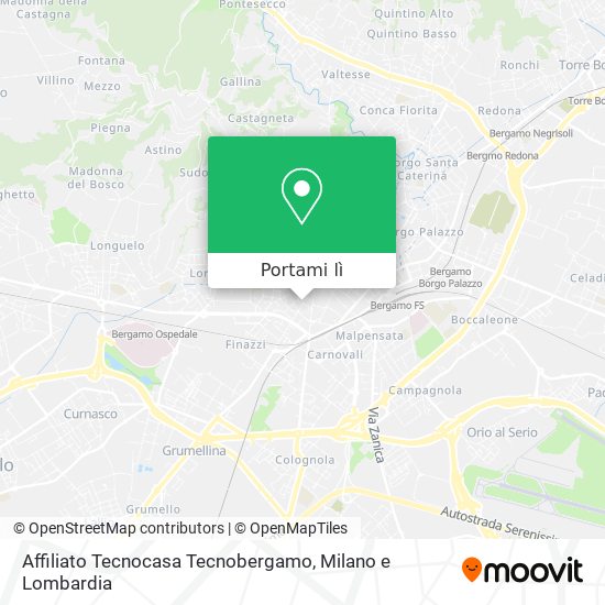 Mappa Affiliato Tecnocasa Tecnobergamo