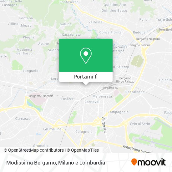 Mappa Modissima Bergamo