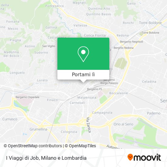 Mappa I Viaggi di Job