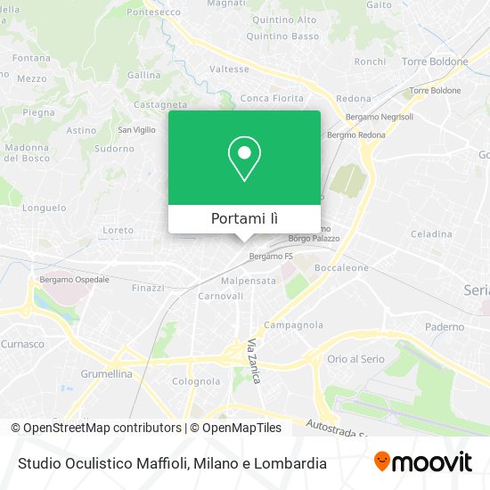 Mappa Studio Oculistico Maffioli