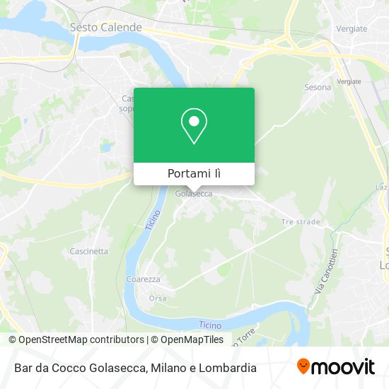 Mappa Bar da Cocco Golasecca