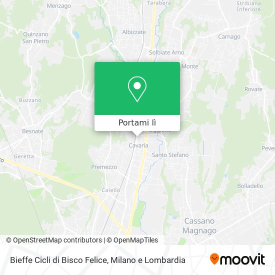 Mappa Bieffe Cicli di Bisco Felice