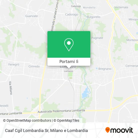 Mappa Caaf Cgil Lombardia Sr