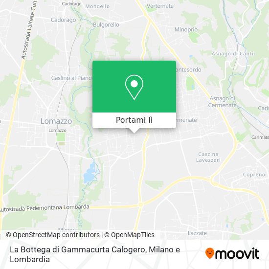 Mappa La Bottega di Gammacurta Calogero