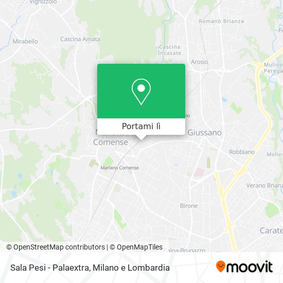 Mappa Sala Pesi - Palaextra