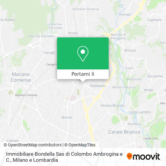 Mappa Immobiliare Bondella Sas di Colombo Ambrogina e C.