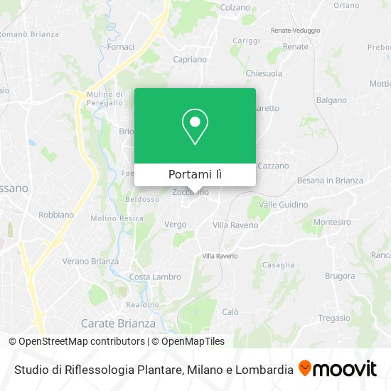 Mappa Studio di Riflessologia Plantare