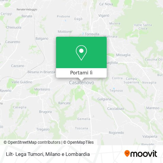 Mappa Lilt- Lega Tumori