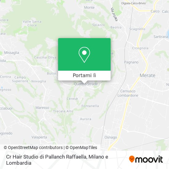 Mappa Cr Hair Studio di Pallanch Raffaella