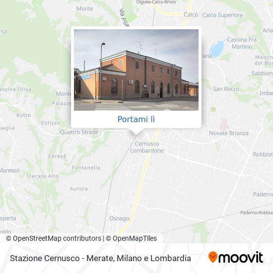 Mappa Stazione Cernusco - Merate