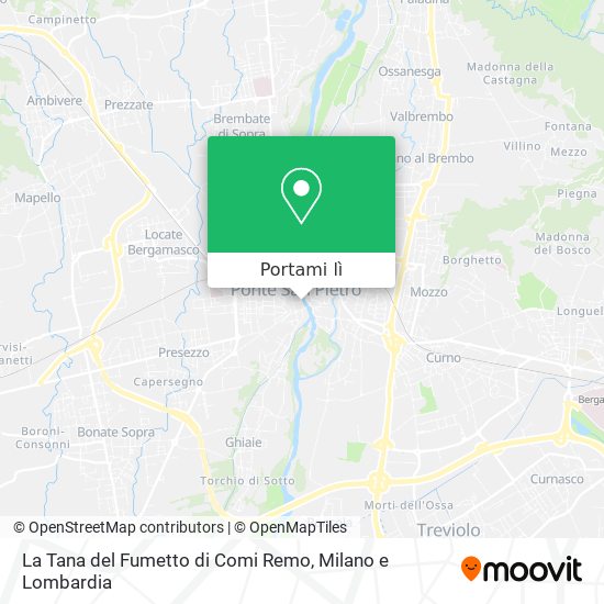 Mappa La Tana del Fumetto di Comi Remo