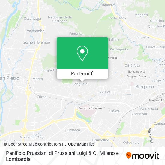 Mappa Panificio Prussiani di Prussiani Luigi & C.