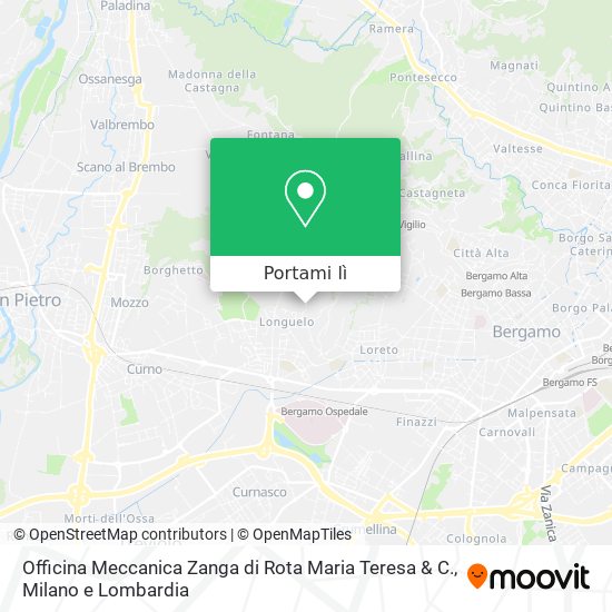 Mappa Officina Meccanica Zanga di Rota Maria Teresa & C.