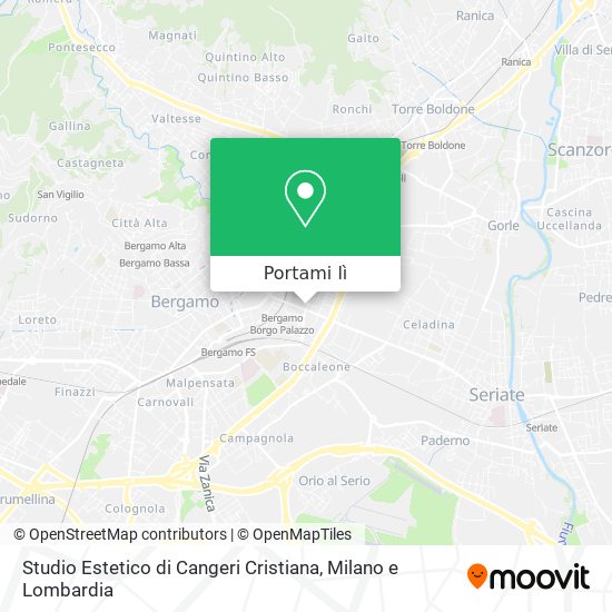 Mappa Studio Estetico di Cangeri Cristiana