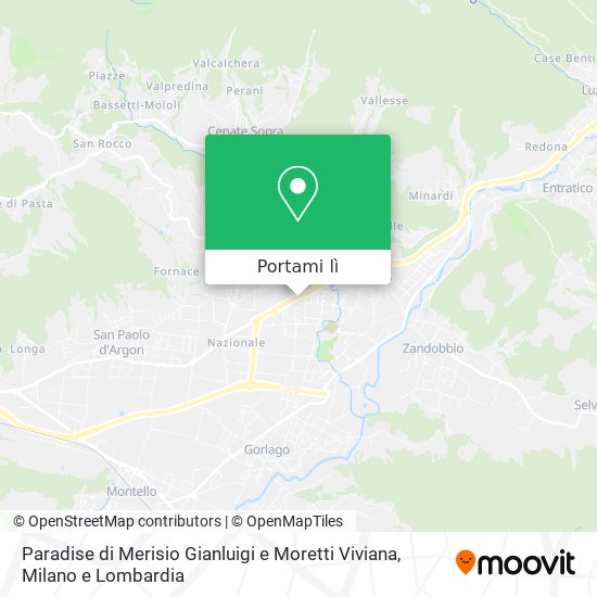 Mappa Paradise di Merisio Gianluigi e Moretti Viviana