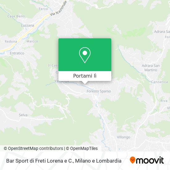 Mappa Bar Sport di Freti Lorena e C.