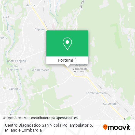 Mappa Centro Diagnostico San Nicola Poliambulatorio