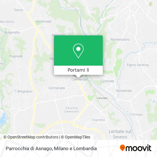 Mappa Parrocchia di Asnago