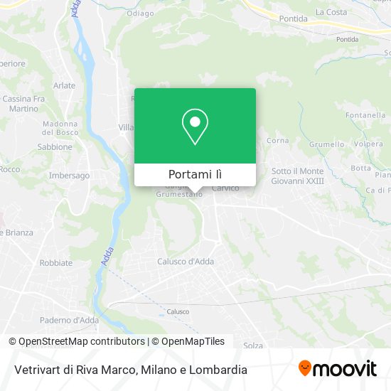 Mappa Vetrivart di Riva Marco